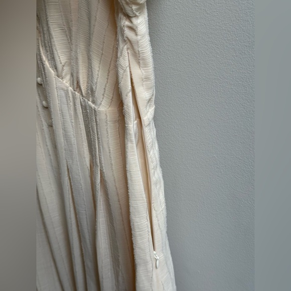 NEW Morning Lavender Valerie Buttoned Midi Dress in Cream Women’s Plus Size 1X - Picture 12 of 13